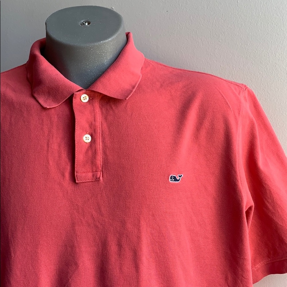 Vineyard Vines Pink Polo Shirt XL .